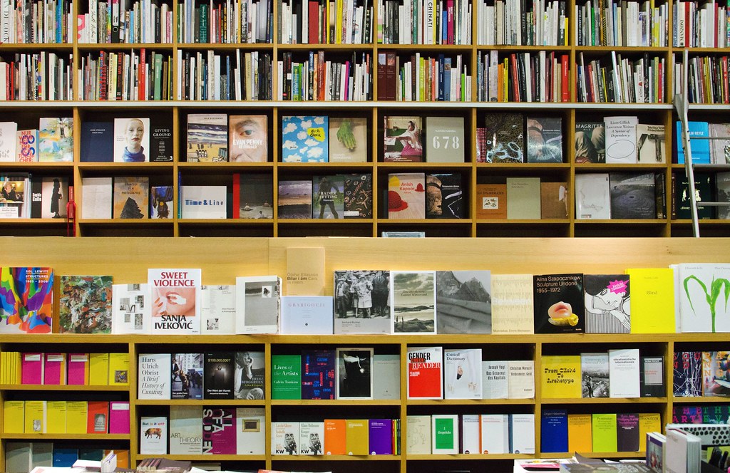 Bookshop shelves