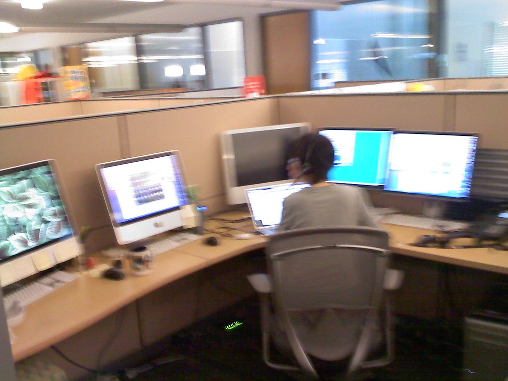Office worker at a desk